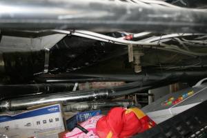 Another view of the flooded basement.  Do you see the fridge floating on the right?