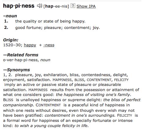 happiness